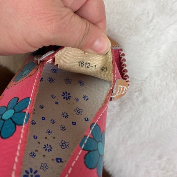 Women's Leather Loafers Bright Color‎ Casual Flower Printed Slip On Flats, EU 40 - Picture 12 of 12